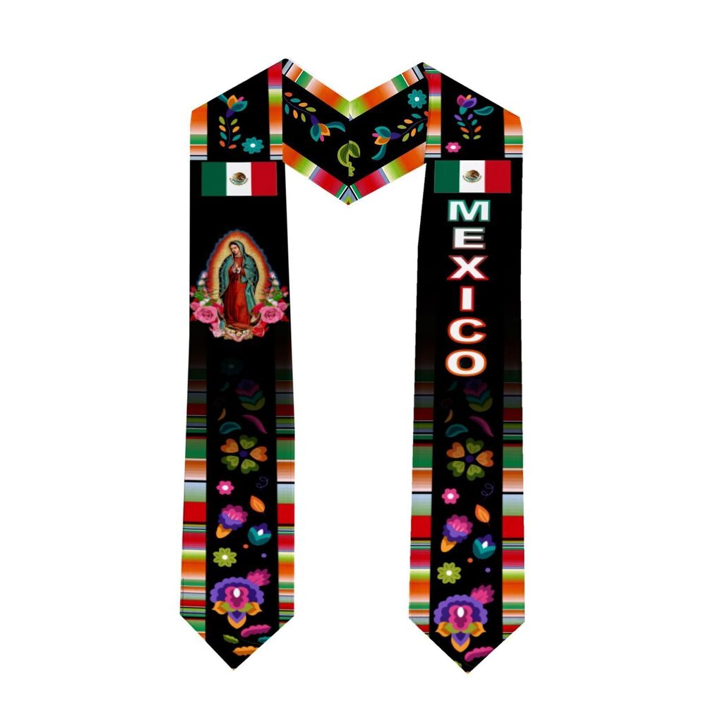 1162 Mexican Mexico Our Lady of Guadalupe Graduation Stole Graduation Sash